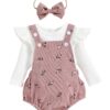 Conjunto de 3 Piezas para Niña 95% Algodón