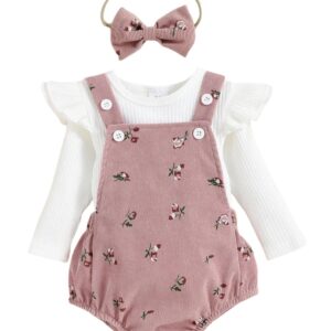 Conjunto de 3 Piezas para Niña 95% Algodón