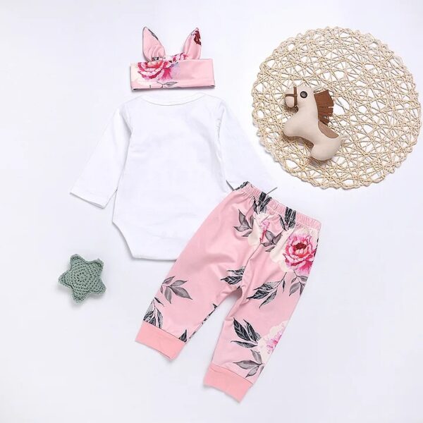 Conjunto de 3 piezas manga larga 95 % algodón para niña - Imagen 6