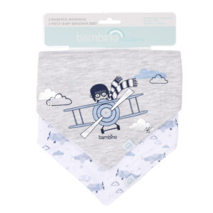 Alternative view of Set 2 Baberos Bandana Algodón Niño