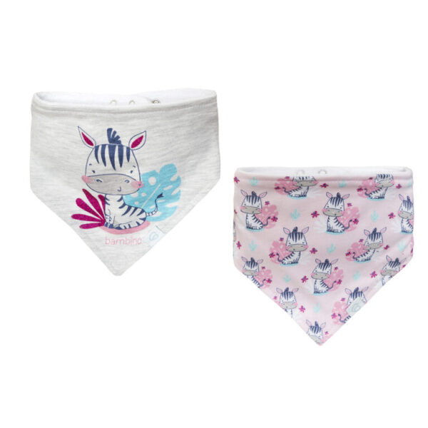 Set 2 Baberos Bandana Algodón Niña - Imagen 3