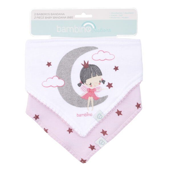 Set 2 Baberos Bandana Algodón Niña - Imagen 7