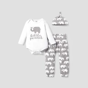 Conjunto de 3 piezas manga larga con estampado